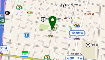 うえのあさがおクリニックの地図画像