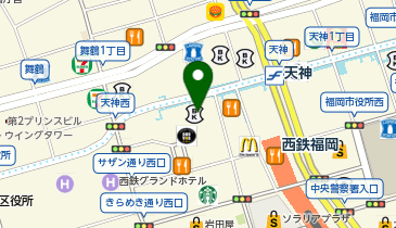 六花鍼灸整骨院・整体院 天神店の地図画像