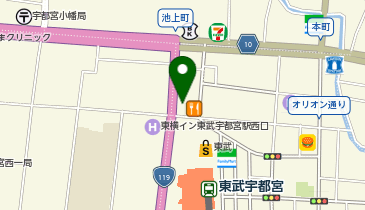 エミナルクリニックメンズ 宇都宮院の地図画像