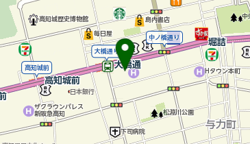 エミナルクリニックメンズ 高知院の地図画像