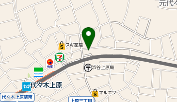 代々木上原駅前整骨院の地図画像