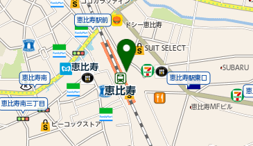 ラフィネプリュス アトレ恵比寿店の地図画像