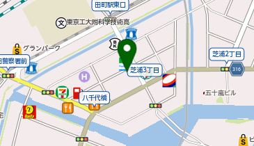 CONA(コナ) 田町芝浦店の地図画像