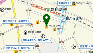お肉屋さんの定食と丼 岩井畜産 新さっぽろカテプリ店の地図画像
