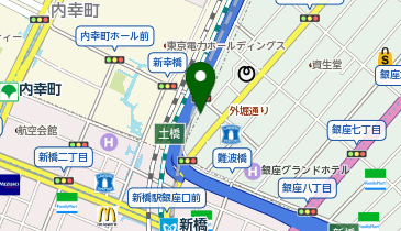 俺のイタリアンPIZZERIA(ピッツェリア) 銀座コリドー街の地図画像