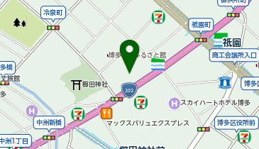 なんでも酒やカクヤス 博多祇園店の地図画像