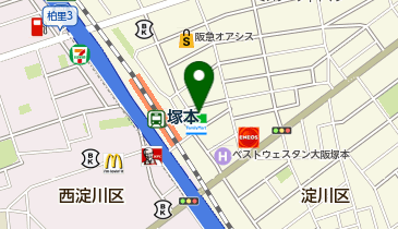 餃子のかっちゃん 塚本店の地図画像