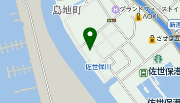 佐世保朝市の地図画像
