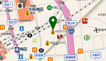 crocs(クロックス) HEP FIVE店の地図画像