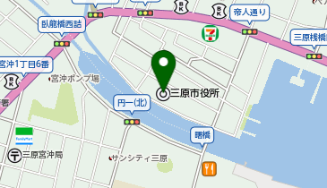 三原市 子育て支援課の地図画像
