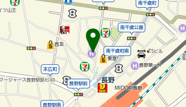 ウェンディーズ・ファーストキッチン 長野駅前店の地図画像