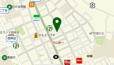 タイ古式マッサージ&バリニーズアロマ ラダシア 神田神保町店の地図画像