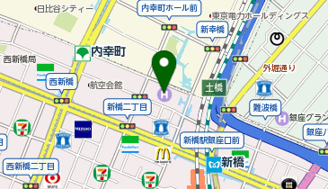SKY Beaurex(スカイ・ビューレックス) 新橋店の地図画像