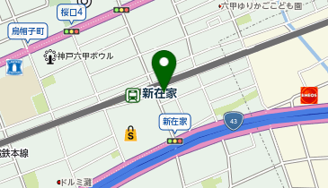 HAIR PLUS JJ(ヘアープラスジェイジェイ) 新在家店の地図画像