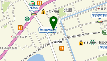 Flag HAIR(フラッグヘアー) 九大学研都市店の地図画像