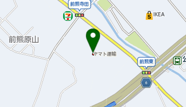 ヤマト運輸 愛知ベースの地図画像