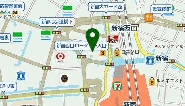 新宿西口ハルクの地図画像