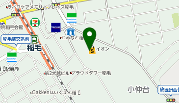 拉拉麺 稲毛店の地図画像