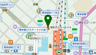 ココカラファイン 博多バスターミナル2F店の地図画像