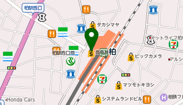 ハワイアナ 柏高島屋ステーションモール店の地図画像