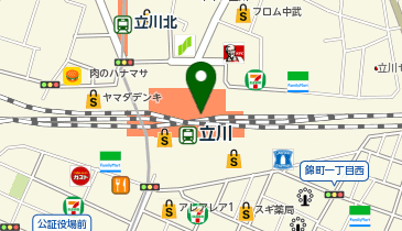 ヴイエー ヴァンドーム青山 ルミネ立川店の地図画像