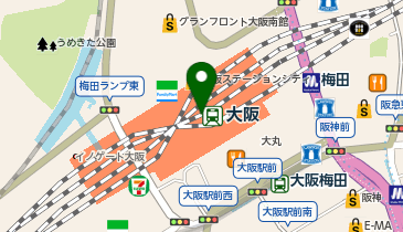 旅弁当大阪中央口の地図画像