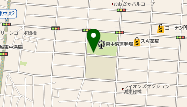 東中浜公園集会所の地図画像