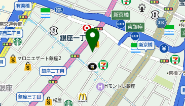 銀座リリース整体院の地図画像