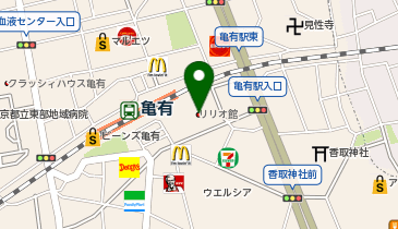 かめありリリオホールの地図画像