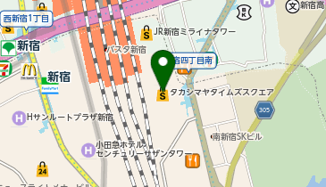 SOCIE BEAUTY AVENUE(エステティック&スパビューティアベニューソシエ) 新宿タカシマヤ店の地図画像