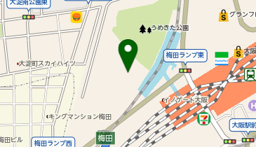 三陽山長 粋 グラングリーン大阪店の地図画像