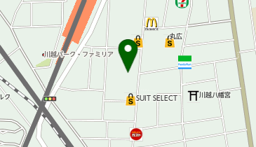 SOCIE AVEDA(ソシエ・アヴェダ) まるひろ川越店の地図画像