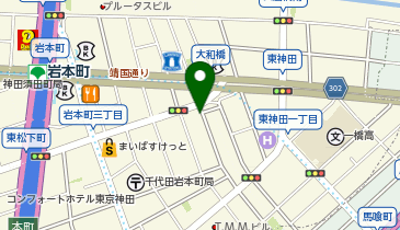 スマート卓球ジム 秋葉原岩本町店の地図画像