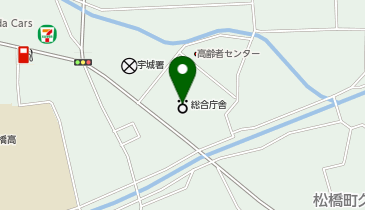 宇城地域振興局保健福祉環境部の地図画像