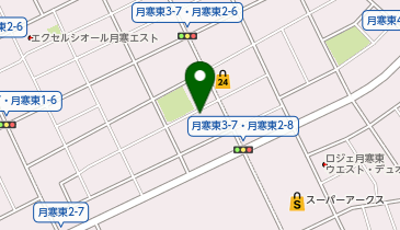 寒遊会書道 月寒東2条教室の地図画像