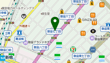 Onitsuka Tiger GINZA(オニツカタイガー銀座)の地図画像