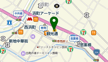 肉処壱丁田 長崎浜屋店の地図画像