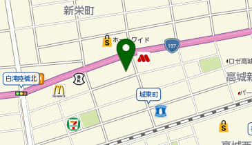 ペンギンベーカリー 大分高城店の地図画像
