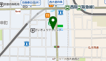 やよい軒 西院店の地図画像