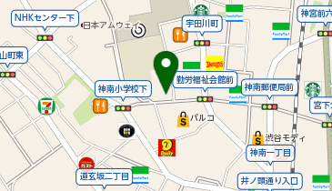 渋谷音楽堂の地図画像