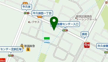 TOTO(トートー)横浜港北ショールームの地図画像