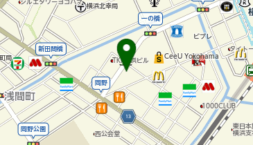 銀座ハリッチ 横浜院の地図画像