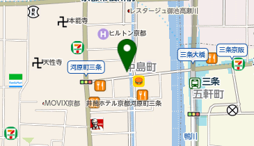 ホットヨガスタジオLAVA(ラバ) 京都三条店の地図画像