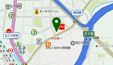 プログラボ 王子の地図画像