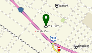 アサヒ紙工株式会社 本社の地図画像