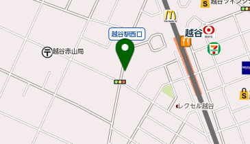 笑麺亭 越谷店の地図画像