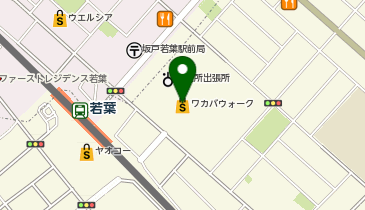 銀座コージーコーナー ヤオコーワカバウォークの地図画像