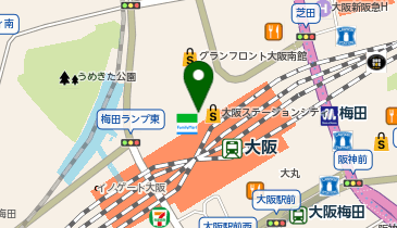 ミース ルクア大阪店の地図画像