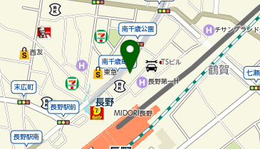 TBC 長野駅前店の地図画像