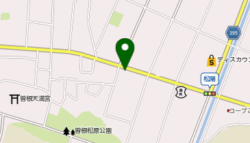 石びき手打ちそば みずもの地図画像